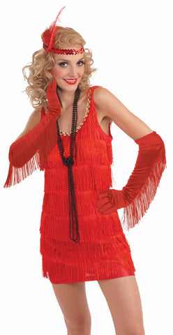 Sexy Fringe Costume Gloves Red - Rubies Costumes & Accessories - HalloweenCostumes4U.com - Accessories