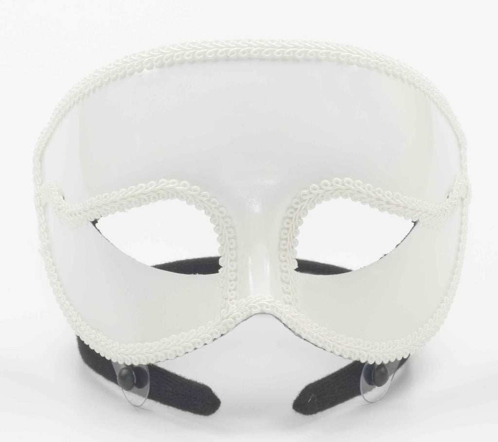 Monochrome Venetian Eyemask White - Rubies Costumes & Accessories - HalloweenCostumes4U.com - Accessories