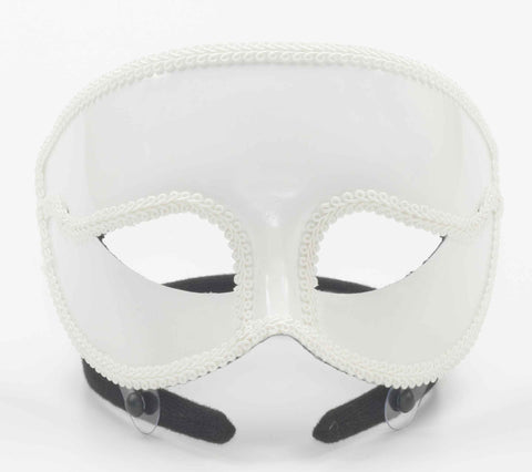 Monochrome Venetian Eyemask White - Rubies Costumes & Accessories - HalloweenCostumes4U.com - Accessories