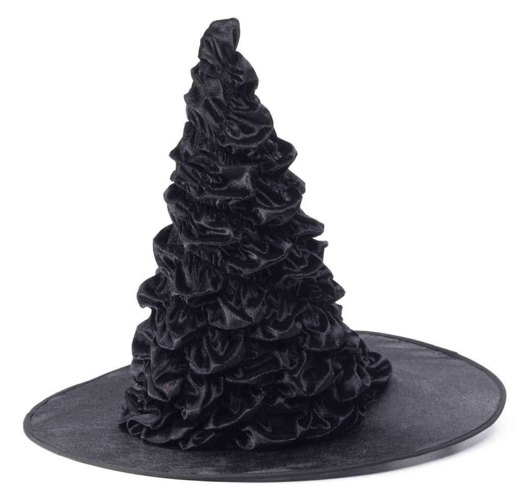 Ruffly Witch Halloween Hat Black - Rubies Costumes & Accessories - HalloweenCostumes4U.com - Accessories