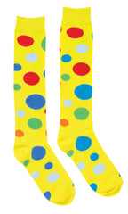 Calcetines de disfraz de payaso con lunares