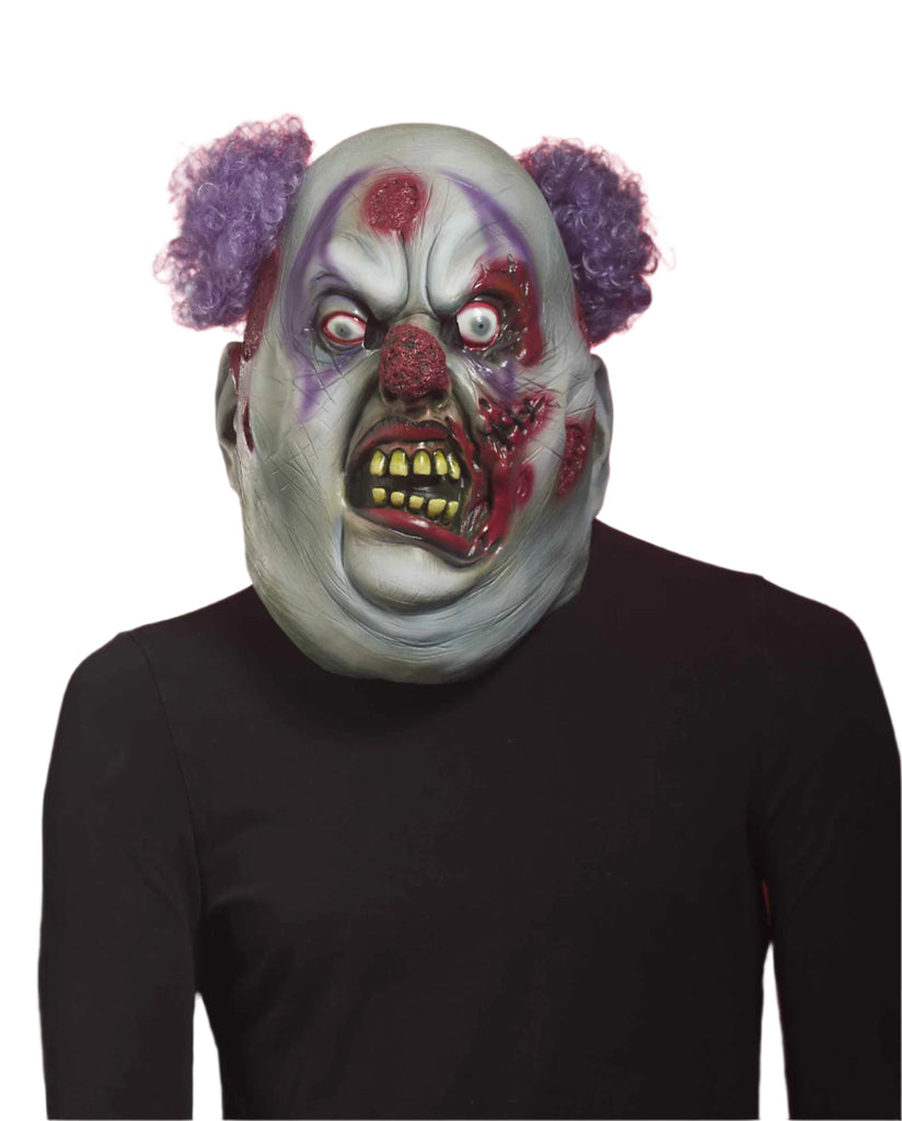 Evil Zombie Clown Halloween Costume Mask - Halloween Costumes 4U ...