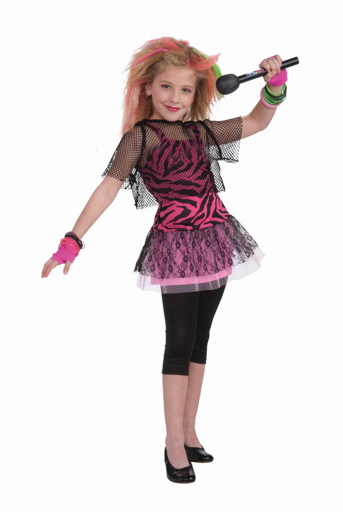 Girls 80's Rocker Star Costume - Rubies Costumes & Accessories - HalloweenCostumes4U.com - Kids Costumes