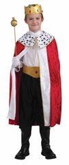 Boys Red Regal King Costume