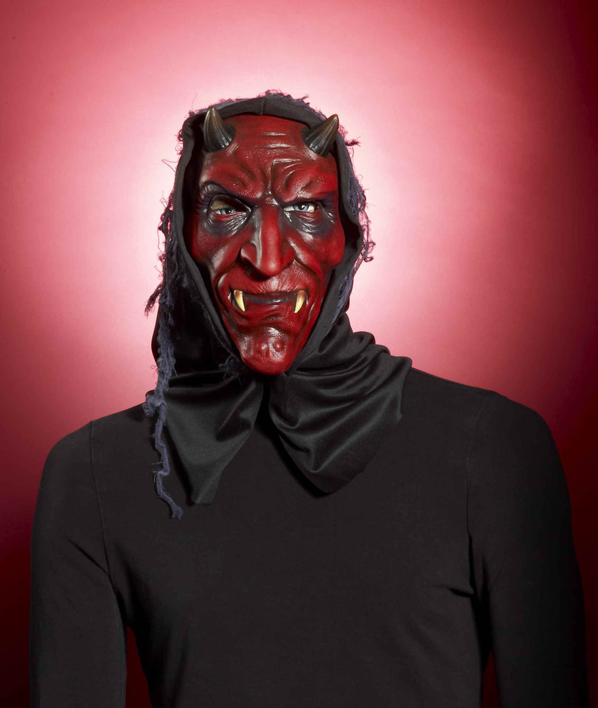 Hooded Red Devil Mask - Rubies Costumes & Accessories - HalloweenCostumes4U.com - Accessories