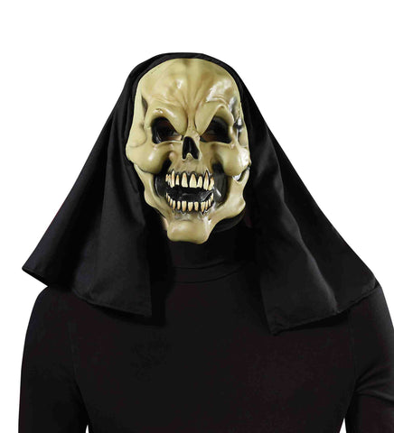 Hooded Skeleton Mask - HalloweenCostumes4U.com - Costume Props & Accessories