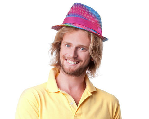 Rainbow Sequin Fedora Hat - Dress Up America Costumes & Accessories - HalloweenCostumes4U.com - Accessories
