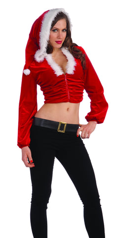Sexy Women's Christmas Hoodie Jacket - Rubies Costumes & Accessories - HalloweenCostumes4U.com - Adult Costumes