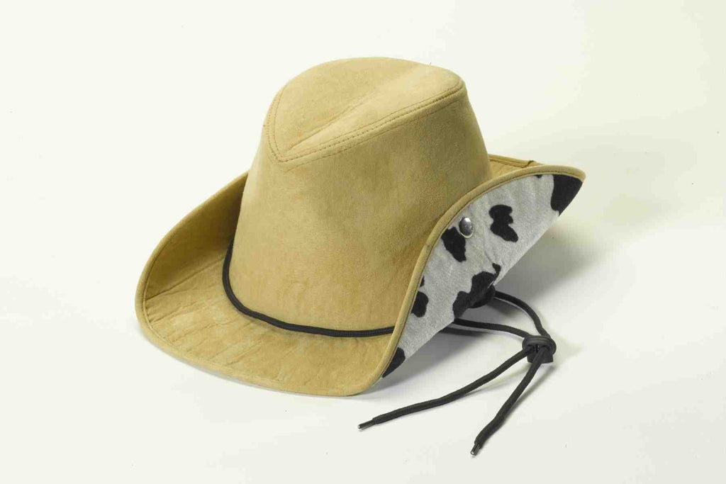 Cowboy Suede and Cow Print Hat - Rubies Costumes & Accessories - HalloweenCostumes4U.com - Accessories