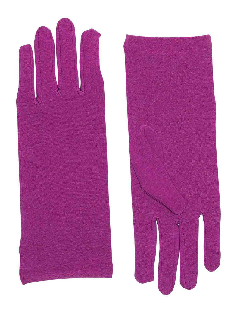 Purple Costume Gloves Short Dress Gloves - Rubies Costumes & Accessories - HalloweenCostumes4U.com - Accessories
