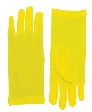 Yellow Costume Gloves Short Dress Gloves - Rubies Costumes & Accessories - HalloweenCostumes4U.com - Accessories