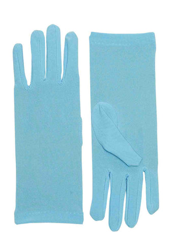 Blue Short Dress Gloves - Rubies Costumes & Accessories - HalloweenCostumes4U.com - Accessories