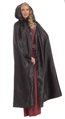 Masquerade Cape Black Hooded Cape - Rubies Costumes & Accessories - HalloweenCostumes4U.com - Accessories