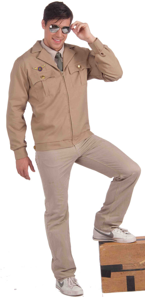 Mens World War II Fighter Jet Pilot Jacket - Rubies Costumes & Accessories - HalloweenCostumes4U.com - Adult Costumes