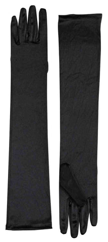 Long Satin Costume Gloves Black - Rubies Costumes & Accessories - HalloweenCostumes4U.com - Accessories