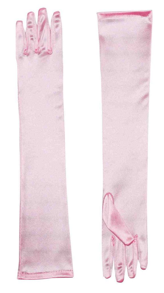 Satin Costume Gloves Long Pink - Rubies Costumes & Accessories - HalloweenCostumes4U.com - Accessories