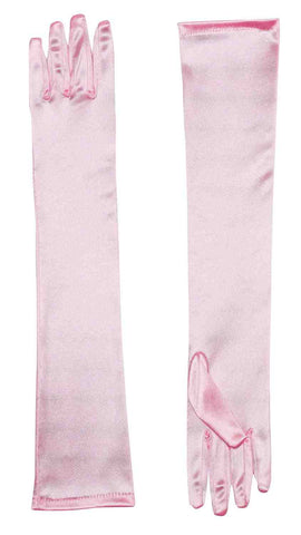 Satin Costume Gloves Long Pink - Rubies Costumes & Accessories - HalloweenCostumes4U.com - Accessories