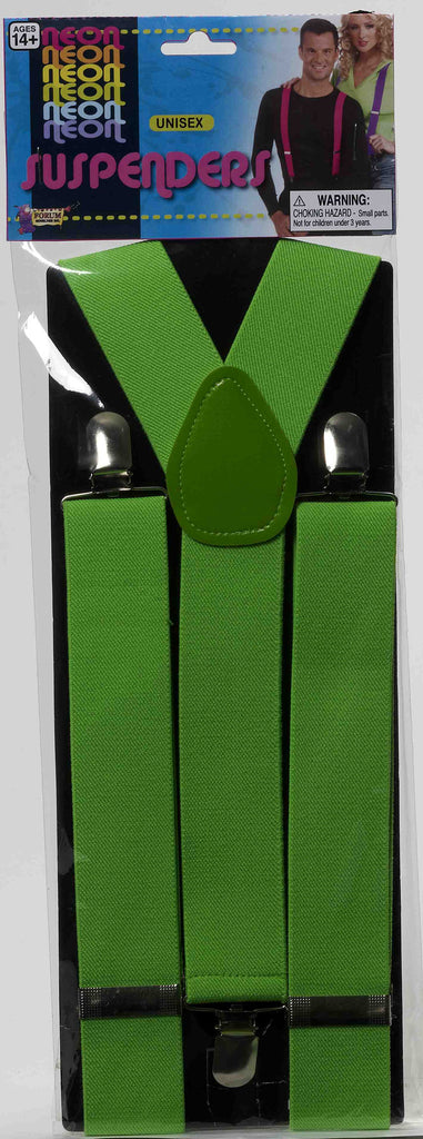 Neon Suspenders - Various Colors - HalloweenCostumes4U.com - Costume Props & Accessories