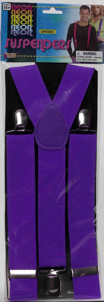 Neon Suspenders - Various Colors - HalloweenCostumes4U.com - Costume Props & Accessories