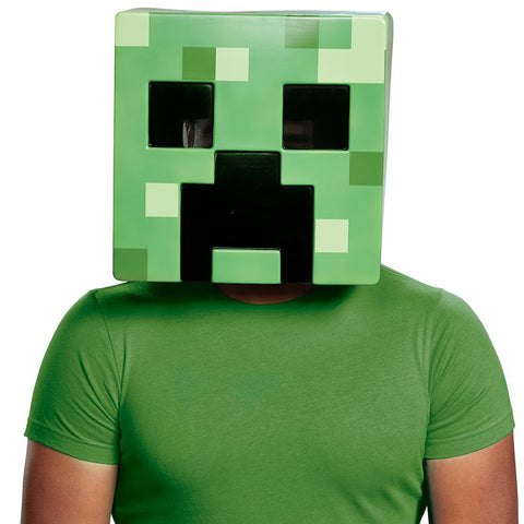 Adults/Teens Minecraft Creeper Mask - HalloweenCostumes4U.com - Costume Props & Accessories