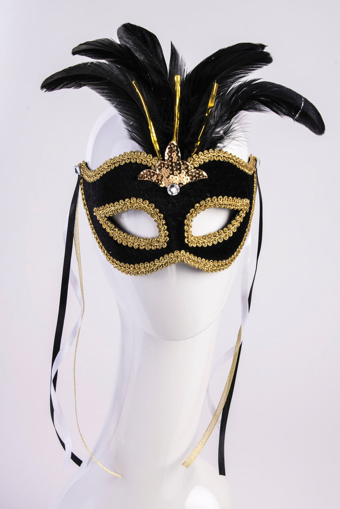 Venetian Mask Black - Rubies Costumes & Accessories - HalloweenCostumes4U.com - Accessories