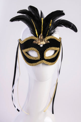 Venetian Mask Black - Rubies Costumes & Accessories - HalloweenCostumes4U.com - Accessories
