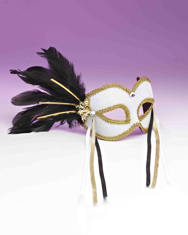 Venetian Mask White - Rubies Costumes & Accessories - HalloweenCostumes4U.com - Accessories