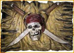 Pirate Jolly Roger Wall Plaque - Rubies Costumes & Accessories - HalloweenCostumes4U.com - Decorations