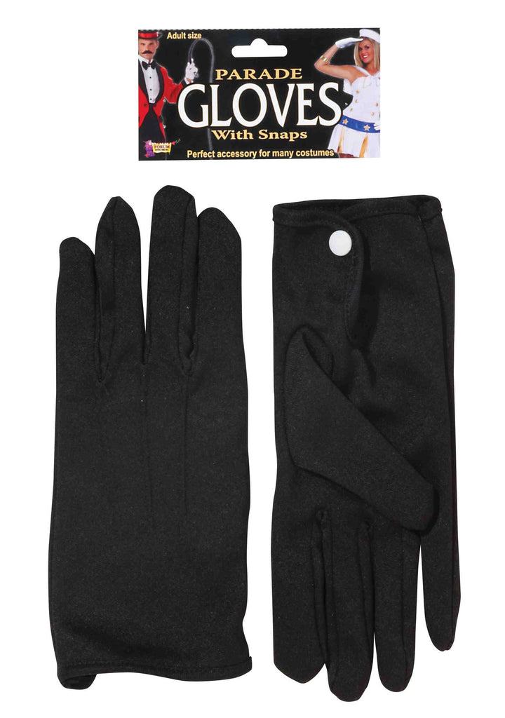 Parade Gloves Short Black - Rubies Costumes & Accessories - HalloweenCostumes4U.com - Accessories