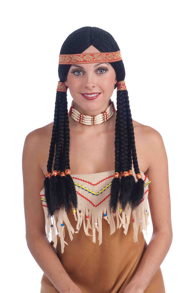Deluxe Native American Squaw Braids Wig - Rubies Costumes & Accessories - HalloweenCostumes4U.com - Accessories