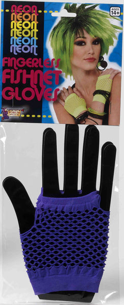 Short Fishnet Fingerless Gloves - Various Colors - HalloweenCostumes4U.com - Costume Props & Accessories