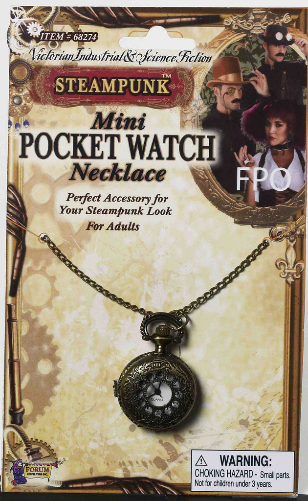 Steampunk Pocket Watch Necklac - Rubies Costumes & Accessories - HalloweenCostumes4U.com - Accessories