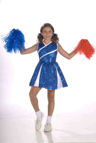 Girls Glitzy Cheerleader Costume - HalloweenCostumes4U.com - Kids Costumes