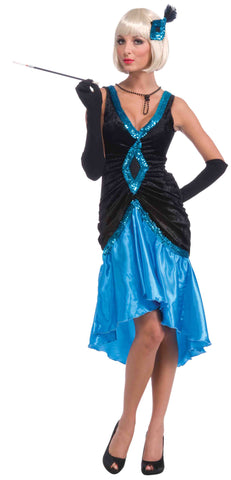 Roaring 20's Costumes Betty Blue Formal Flapper - Rubies Costumes & Accessories - HalloweenCostumes4U.com - Adult Costumes