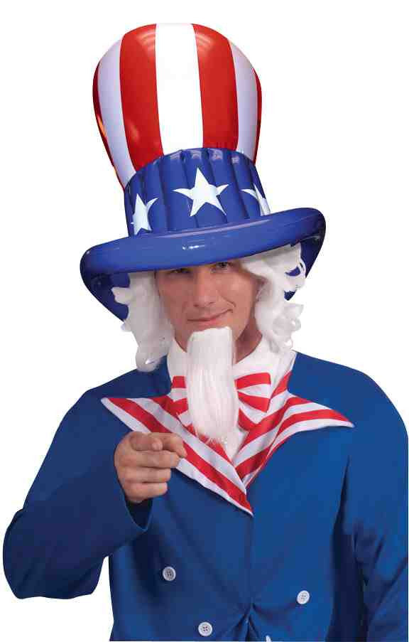 Patriotic American Inflatable Top Hats - Rubies Costumes & Accessories - HalloweenCostumes4U.com - Accessories