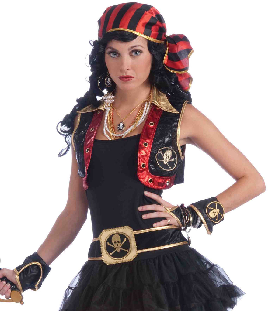 Pirate Woman Crop Vest - Rubies Costumes & Accessories - HalloweenCostumes4U.com - Adult Costumes