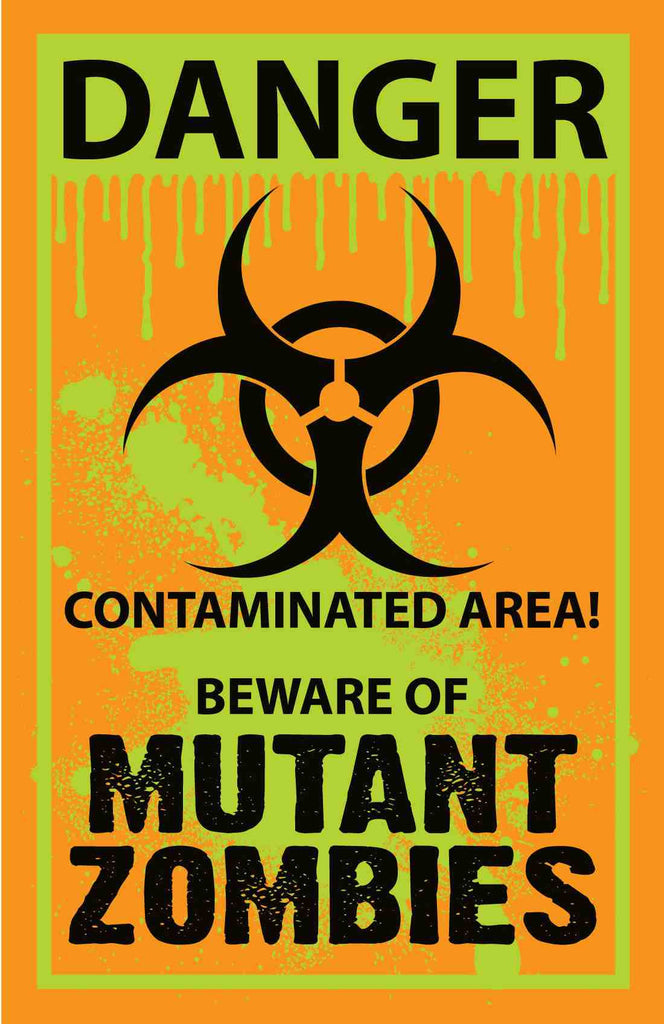 Mutant Zombie Warning Yard Sign - Rubies Costumes & Accessories - HalloweenCostumes4U.com - Decorations