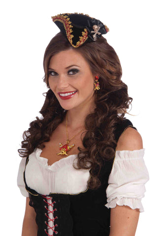 Mini Buccaneer Woman Halloween Hat - Rubies Costumes & Accessories - HalloweenCostumes4U.com - Accessories