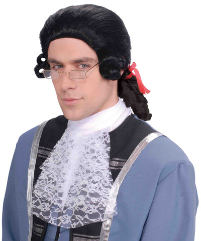 Wig-Men's Colonial-Black - HalloweenCostumes4U.com - Accessories