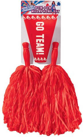 Cheerleader Pom Poms and Megaphone - Various Colors - Rubies Costumes & Accessories - HalloweenCostumes4U.com - Accessories