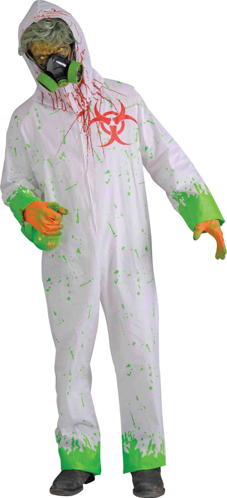 Mens Biohazard Zombie Hazmat Suit - Rubies Costumes & Accessories - HalloweenCostumes4U.com - Adult Costumes
