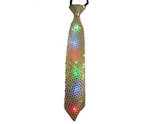 Tie with Flashing Lights - Various Colors - HalloweenCostumes4U.com - Costume Props & Accessories