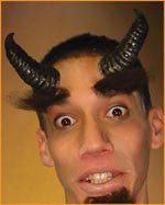 Reel F/X Satyr Horns Latex Prosthetic - Rubies Costumes & Accessories - HalloweenCostumes4U.com - Accessories