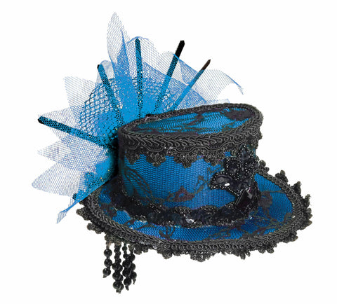 Mini Lace Halloween Hats Blue and Black - Rubies Costumes & Accessories - HalloweenCostumes4U.com - Accessories