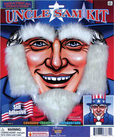 Deluxe Uncle Sam Facial Hair - HalloweenCostumes4U.com - Accessories