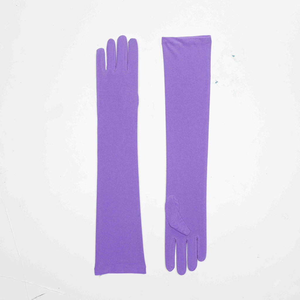 Long Satin Purple Gloves - Rubies Costumes & Accessories - HalloweenCostumes4U.com - Accessories