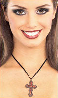 Red Gothic Cross Necklace - Rubies Costumes & Accessories - HalloweenCostumes4U.com - Accessories
