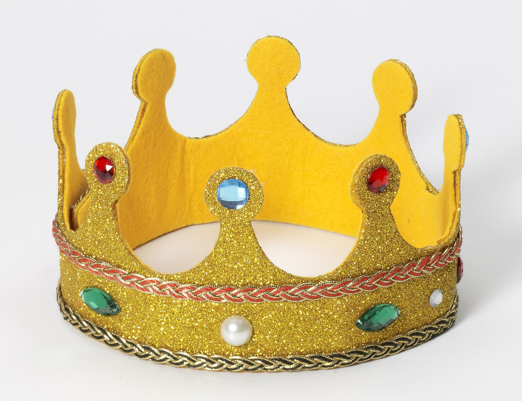 Queen Crown W/Gold Glitter - Rubies Costumes & Accessories - HalloweenCostumes4U.com - Accessories