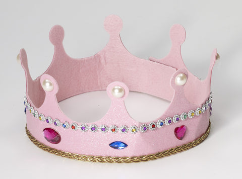 Princess Crown W/Pink Glitter - Rubies Costumes & Accessories - HalloweenCostumes4U.com - Accessories
