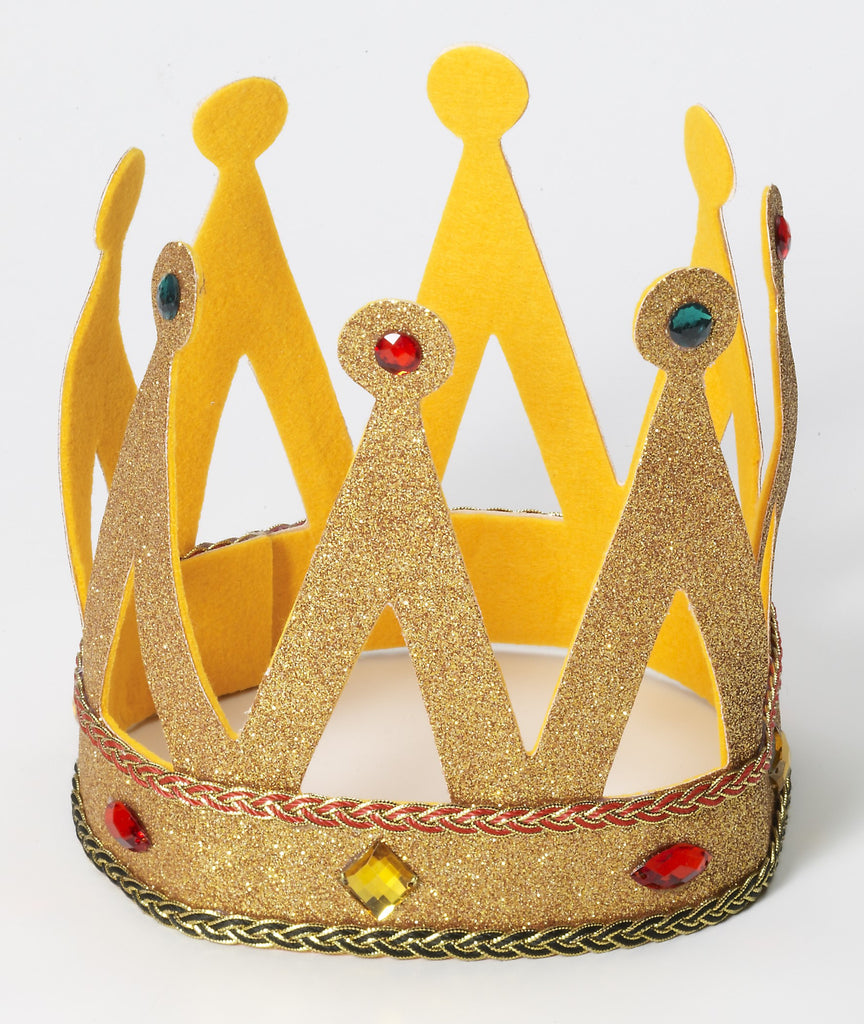 King Crown W/Gold Glitter - Rubies Costumes & Accessories - HalloweenCostumes4U.com - Accessories